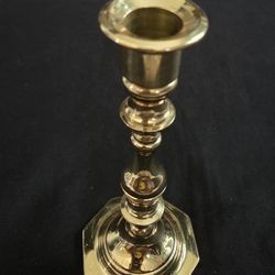 Baldwin 7" Brass Candlestick Forged in America USA Taper Candle Holder Decor