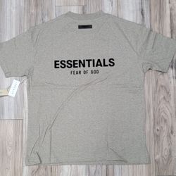 Essentials Dark Oat T Shirt Large