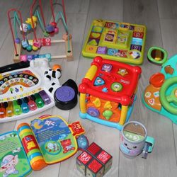 HUGE Baby/Toddler Toy Bundle –VTech, Fisher-Price & More. Everything works.