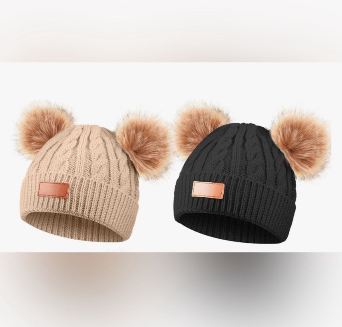 Two Toddler Winter Hats