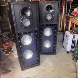 Pro Studio PS413 tower speakers.
