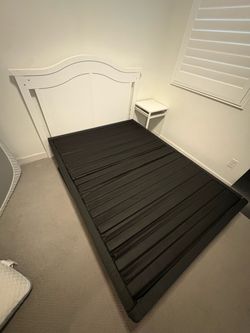 FREE! Full size bedframe, headboard, side table and desk chair