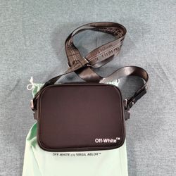 Off-White Nylon Crossbody Bag