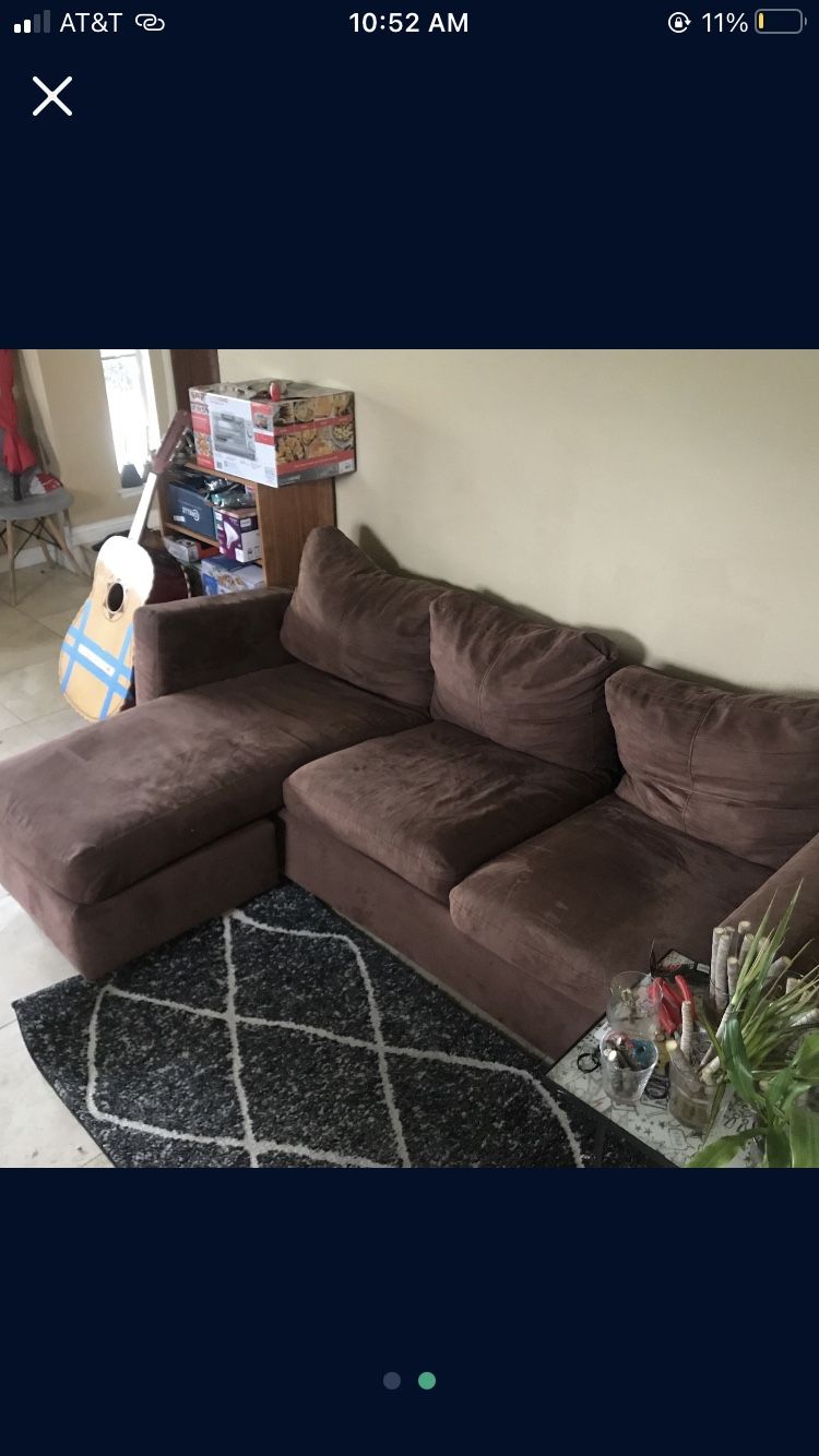 Small Brown Couch for Sale in Phillips Ranch, CA OfferUp