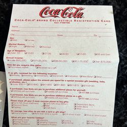 Coca Cola collectors items