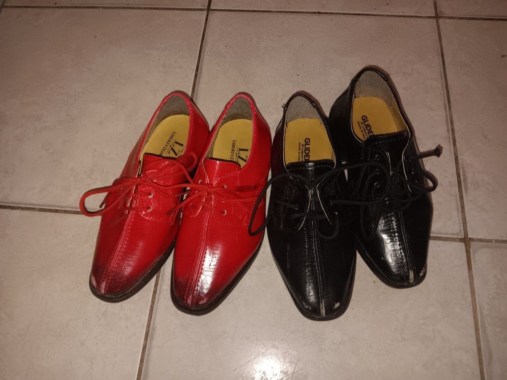 Boy's moccasin dress shoes size thirteen Like Brand New