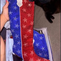 4th Of July Cowgirl Boots Size 9.5