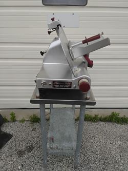 Nice Commercial Grade Food Slicer And Prep Table Fleetwood Co. OEM Super Clean Like New.