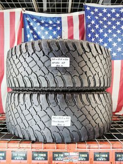 ✅ 2 USED TIRES 35X12.5R20 ATTURO BLADETRAIL AT 35/12.5R17
