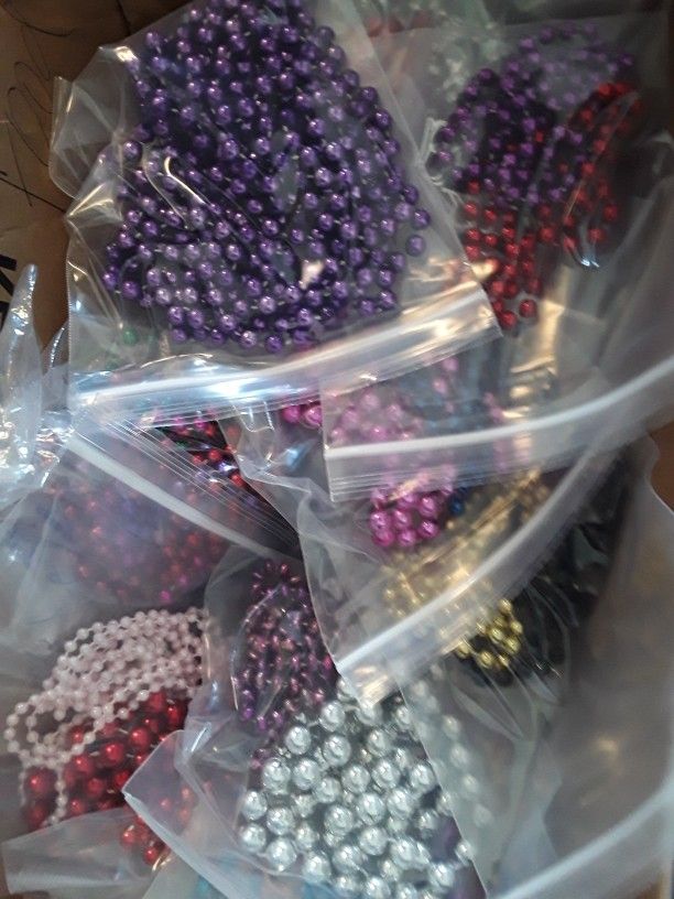 Beads  Necklaces  4 Bags Full For Only $3