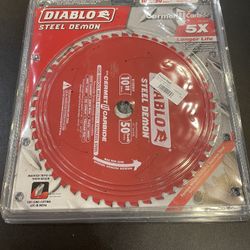 DIABLO 10in. x 50-Teeth Steel Demon Cermet II Saw Blade for Medium Metal d1050cf