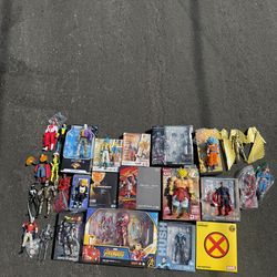 Figure lot trade or sell, Dc, Marvel, Dragon Ball, Invincible, mafex, Revoltech,Mezco