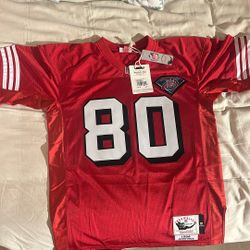 Jerry Rice #80 San Francisco 49ers Mitchell & Ness Authentic Throwback Jersey