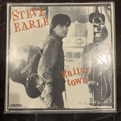 Steve Earle Guitar Town Record Very Good Condition 