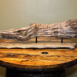 Handcrafted Driftwood Art Sculpture “Musky Fish Sculpture”