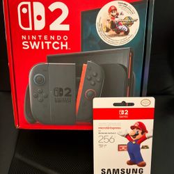 🔴NINTENDO SWITCH 2 WITH 🏁MARIO WORLD & MICRO SD CARD🔴