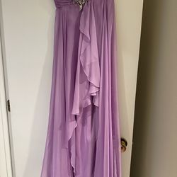 Long Purple Prom Dress Size 4