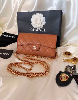 Chanel Quilted Caviar Leather Chain Bag