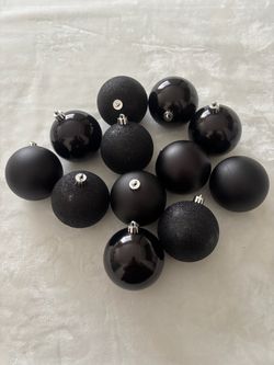 Black Christmas Ornaments
