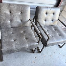 Ink+Ivy Waldorf Lounge Chair’a (2)  Color Grey
