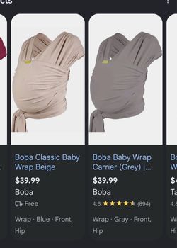 Baby wrap carrier
