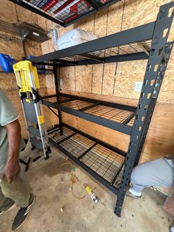 Heavy Duty Black Steel Garage Shelving Unit 3