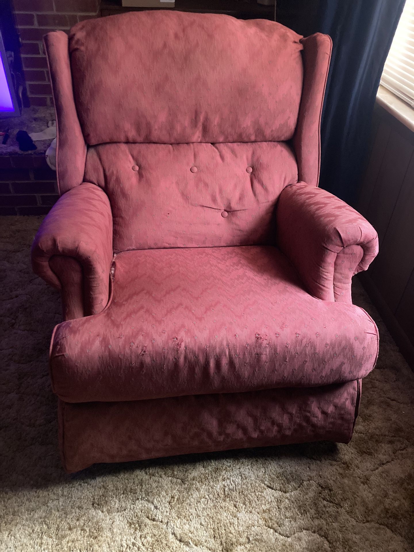 Red Rocker/recliner Chair- Great Condition
