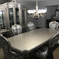 Dining Table And Cabinet 