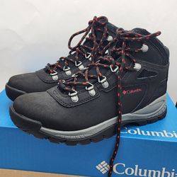 Columbia Womens Black Newton Ridge Plus Hiking Shoes 7.5 New With Box