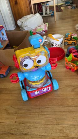 Box of toys. Fisher price. Marble run