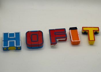 Vintage Alphabet Transformers Alphabots Letters H O F I T
