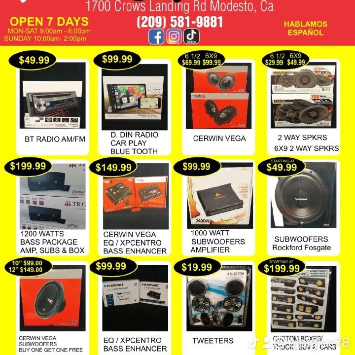 New Car Audio Sales & Installation Accessories!