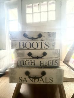 Handmade Shoe Containers
