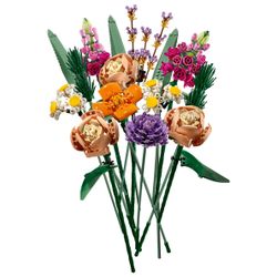 Built Lego Flower Bouquets (2 Sets)