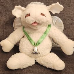 Baby Lamb Chop Puppet Christmas Angel Plush 1993 Shari Lewis 17" Vintage