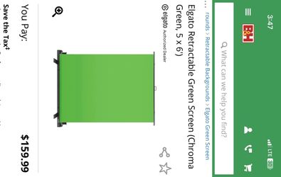 Elgato retractable green screen