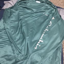 Mens Columbian Green Long Sleeve Shirt Size XXL 
