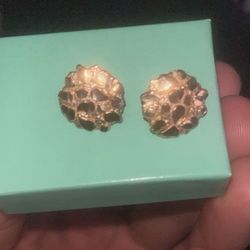 Nugget Earrings 10k