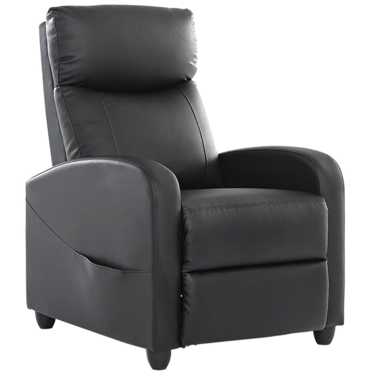 Brand New In The Box- Recliner Chair with Lumbar Support, Adjustable Small PU Leather Home Theater Seating, Compact Modern Living Room Reclining Chair