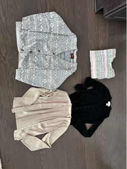 Women’s sweaters lot, size small and medium