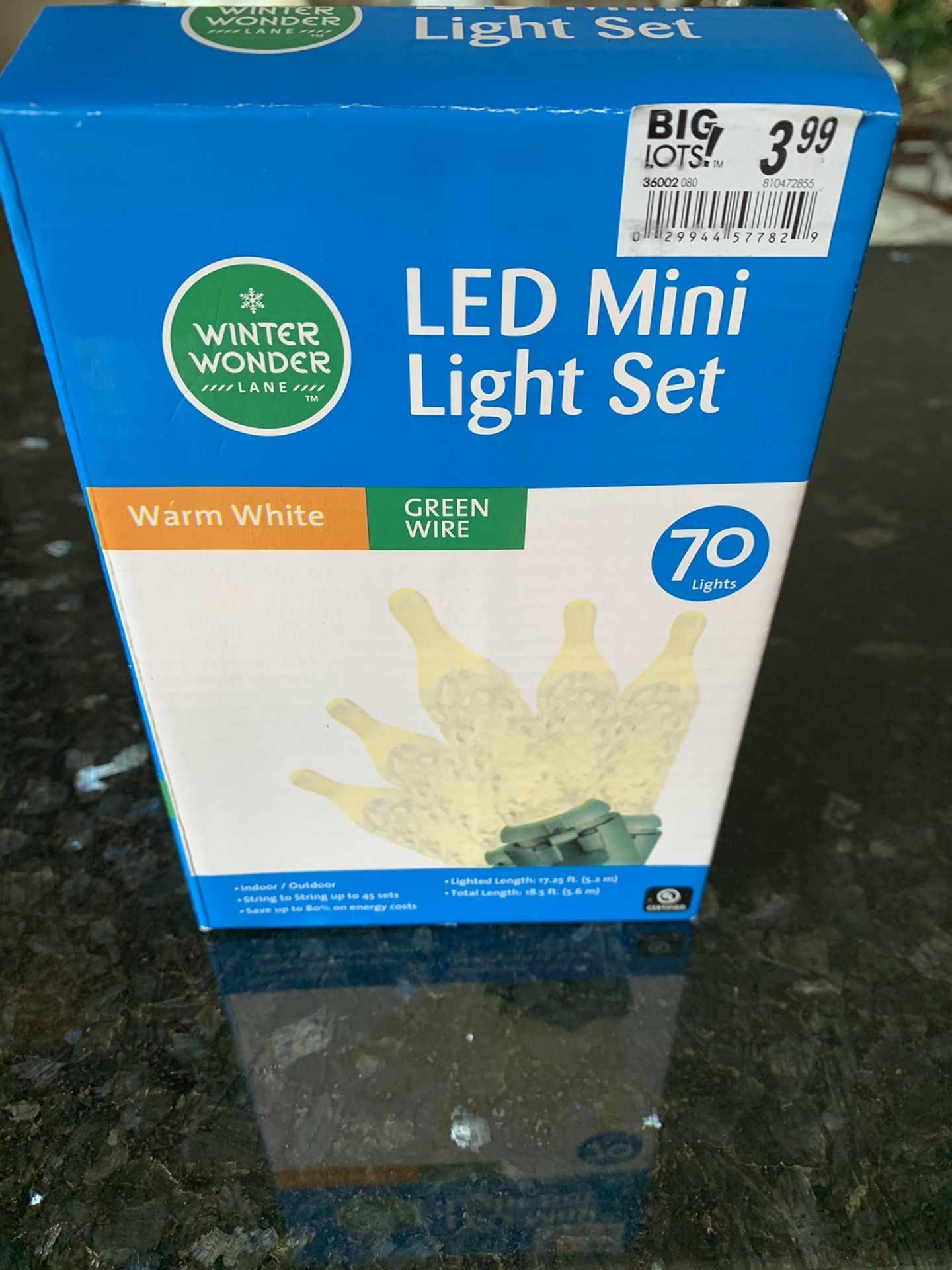 LED Christmas Lights -Warm white -25 Light Strings