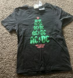 New Cotton On Kids - AC⚡️DC “Have A Rockin’ Christmas” Unisex Tee - Size 9-10