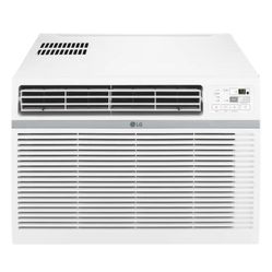 LG 24,500 BTU 208/230-Volt Window Air Conditioner Cools 1,550 Sq. Ft. with Remote, Dehumidifier and in White