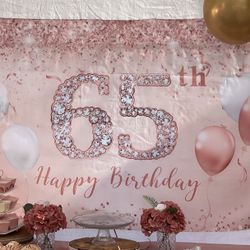 65th Birthday Banner -$8 Pick Up Only 