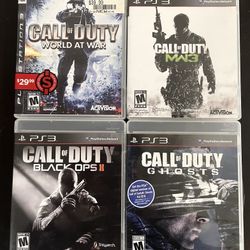 Lot of 4 - Call of Duty - PS3 Games!