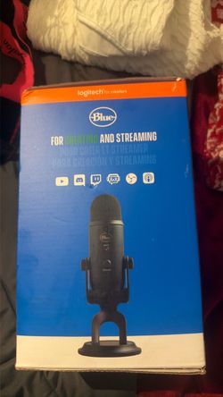Blue microphone for podcast