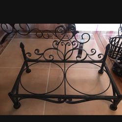Antique Food Bowl Holder Metal Design Vintage $40