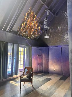 Wildly Beautiful Amber Crystal Chandelier