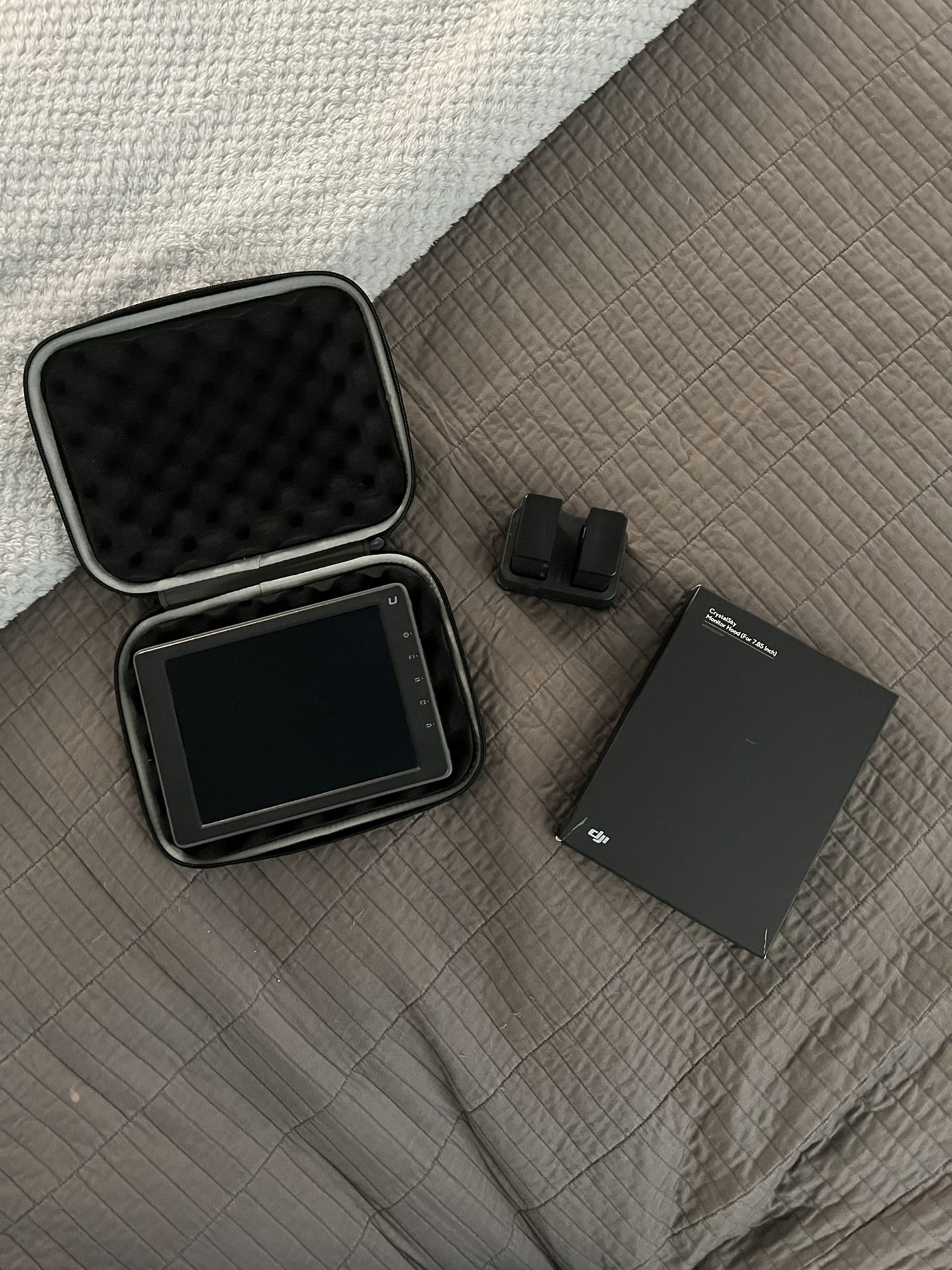 DJI Crystal Sky 7.85” Ultra Bright Monitor With Protective Case, Hood and batteries