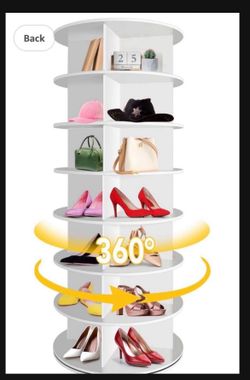 7 Tier Rotating Shoe Rack